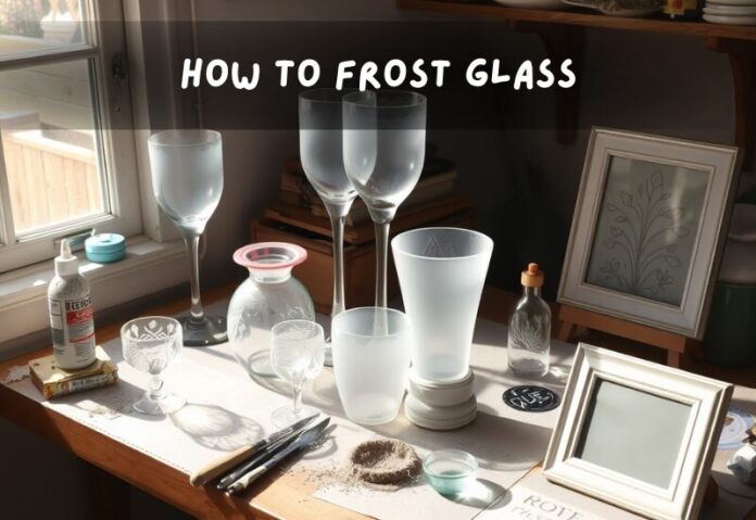 how to frost glass