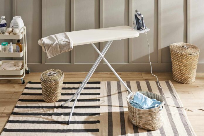 how to close ironing board
