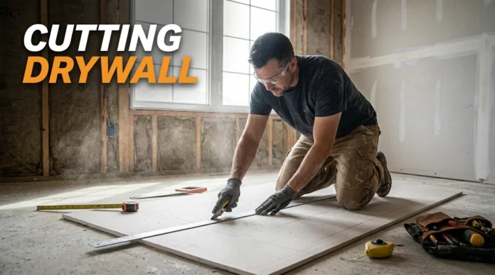 Cutting drywall